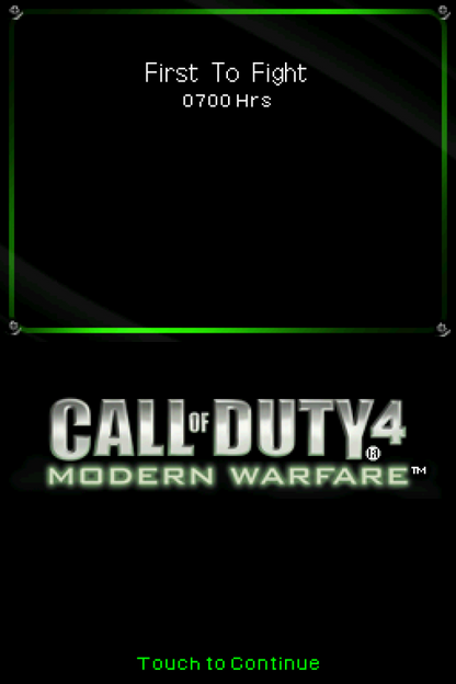 Call of Duty 4 Modern Warfare gameplay for Nintendo DS (DS) video game