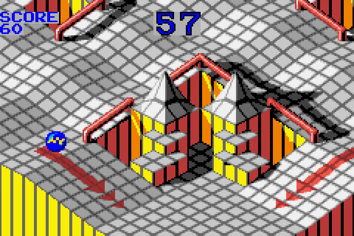 Marble Madness Klax retro Game Boy Advance video game Marble Madness puzzle action arcade gameplay Klax tile matching classic handheld console title Game Boy Advance release gameplay