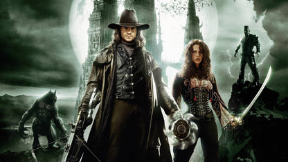 Van Helsing UMD Video PSP portable action-horror movie experience featuring monster battles and gothic adventure promo art