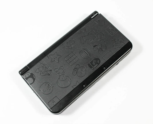 Mario Black Edition New Nintendo 3DS handheld video game console top cover view