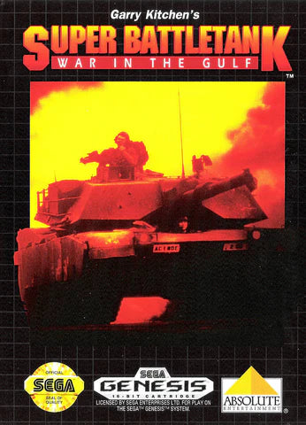 Super Battletank: War in the Gulf cover art for Sega Genesis (GEN) video game