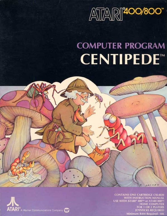 Centipede cover art for Atari 400 (A400) video game