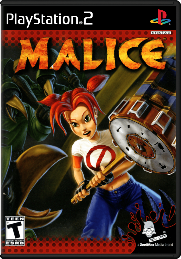 Malice PS2 PlayStation 2 action platformer retro video game cover art