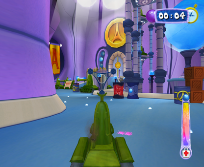 SpongeBob’s Atlantis SquarePantis for Nintendo Wii, gameplay for an action-adventure party video game with SpongeBob characters, mini-games, platforming challenges, and family-friendly cartoon gameplay