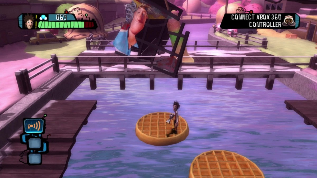 Cloudy with a Chance of Meatballs gameplay for Xbox 360 (X360) action-adventure movie tie-in video game