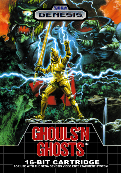 Ghouls 'N Ghosts cover art for Sega Genesis (GEN) video game