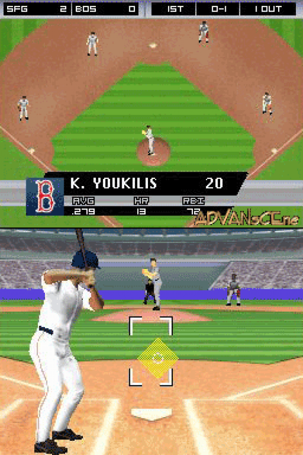 Major League Baseball 2K7 gameplay for Nintendo DS (DS) baseball sports video game