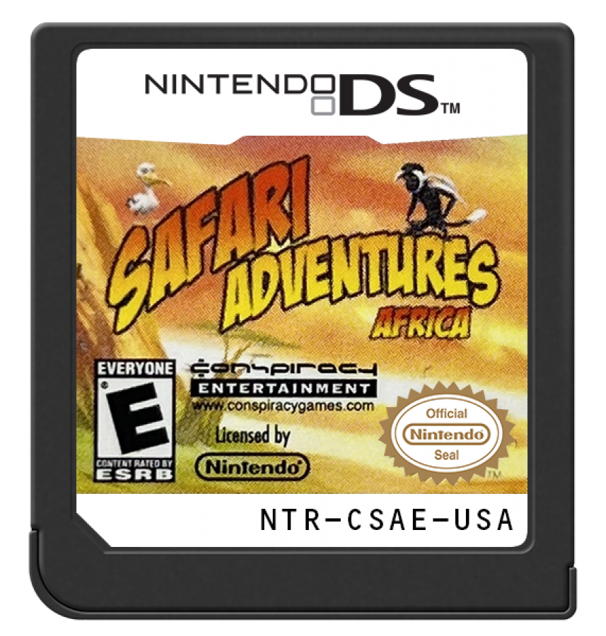 Safari Adventures: Africa cartridge for Nintendo DS (DS) educational adventure video game