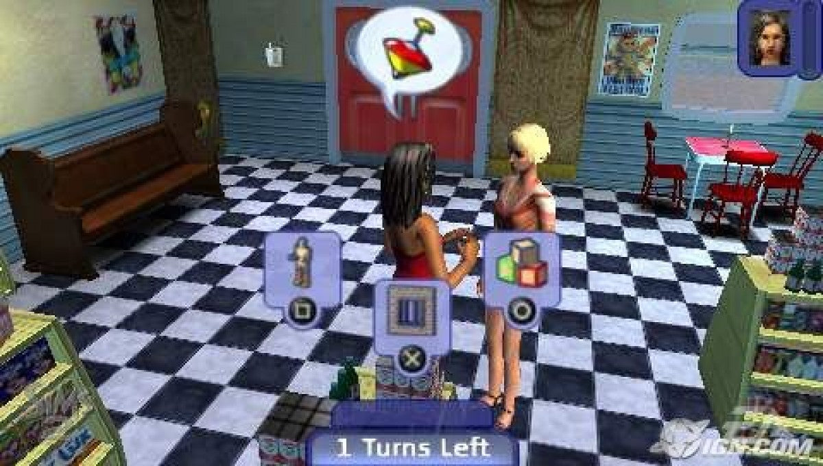 The Sims 2 PSP game gameplay for PlayStation Portable (PSP) life simulation game