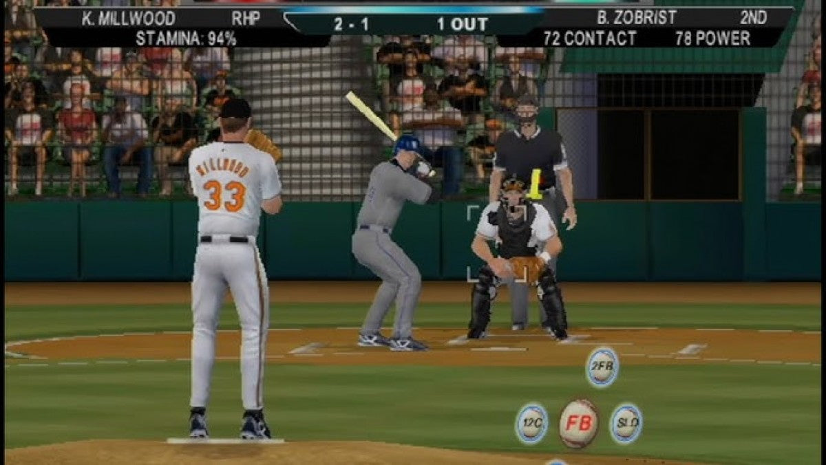 Major League Baseball 2K10 gameplay for PlayStation 2 (PS2) baseball video game. 