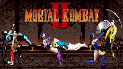Mortal Kombat II for Super Nintendo fighting game featuring classic characters brutal fatalities arcade ladder mode versus battles and competitive gameplay 