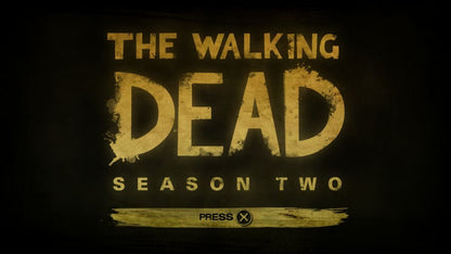 The Walking Dead: Season Two – PlayStation 4 (PS4) video game title screen, episodic interactive drama adventure.
