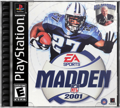 Madden NFL 2001 cover art for PlayStation 1 PS1 video game