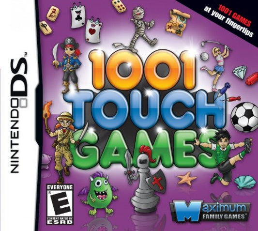 1001 Touch Games cover art for Nintendo DS (DS) video game