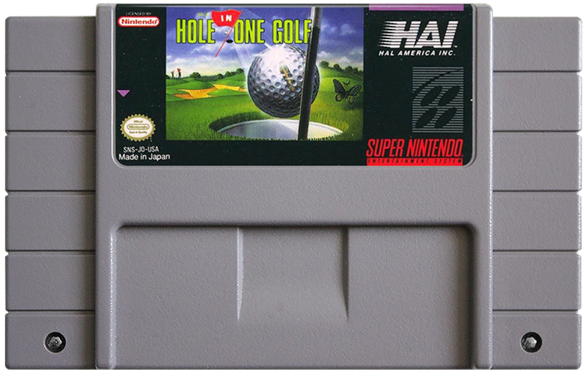 Hal's Hole in One Golf cartridge for Super Nintendo Entertainment System (SNES) video game
