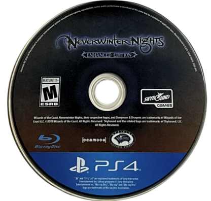 Neverwinter Nights [Enhanced Edition] – PlayStation 4 (PS4) video game disc, classic role-playing game