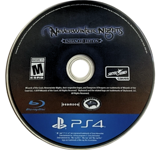 Neverwinter Nights [Enhanced Edition] – PlayStation 4 (PS4) video game disc, classic role-playing game