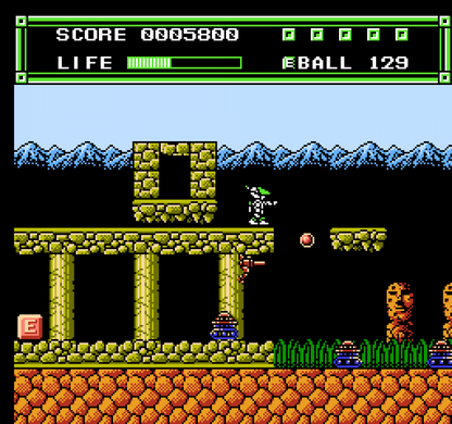 Xexyz retro NES video game Xexyz sci fi action platform shooter side scrolling arcade gameplay space combat classic console title Nintendo Entertainment System release gameplay