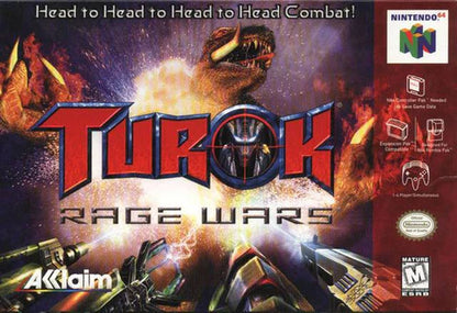 Turok: Rage Wars [Black Cart]– Nintendo 64 (N64) cover art for video game