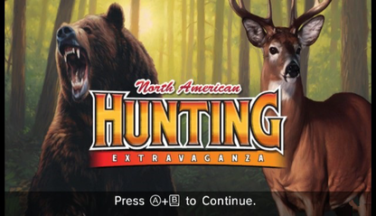 North American Hunting Extravaganza – Nintendo Wii (Wii) hunting simulation sports video game title screen