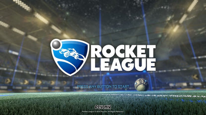 Rocket League [Ultimate Edition] – PlayStation 4 (PS4) video game title screen, vehicular soccer sports title