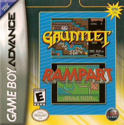 Gauntlet / Rampart cover art for Game Boy Advance (GBA) video game