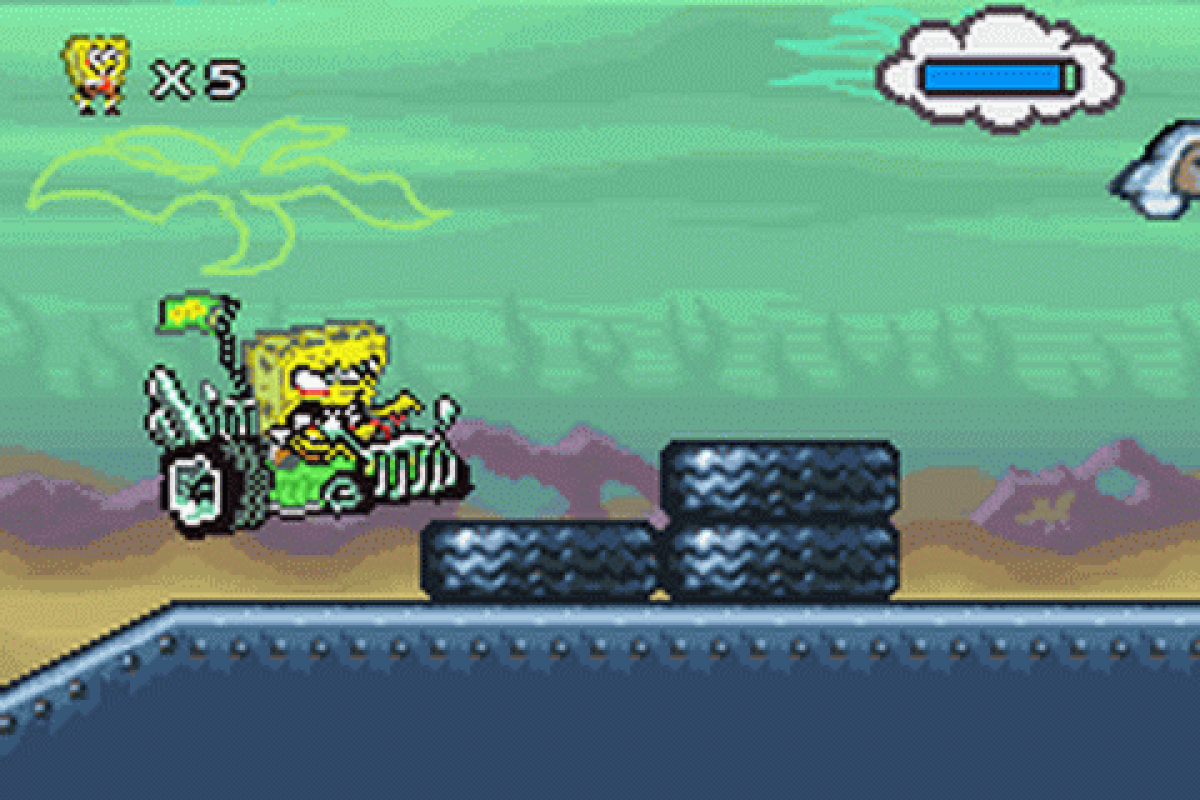 SpongeBob SquarePants: Creature from Krusty Krab gameplay for Game Boy Advance (GBA) video game
