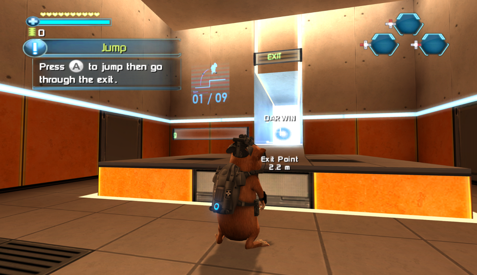 Disney’s G‑Force gameplay for Nintendo Wii action‑platform adventure starring a high‑tech team of elite guinea pigs on a secret mission, featuring fast‑paced combat, gadgets, and puzzle‑driven exploration.