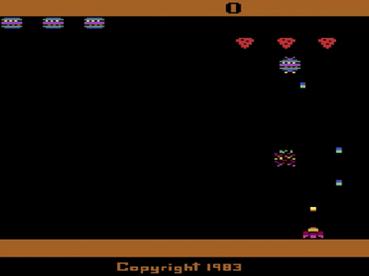 Spider Fighter retro Atari 2600 video game featuring space shooter action, alien spider combat, arcade gameplay and classic Atari console adventure gameplay