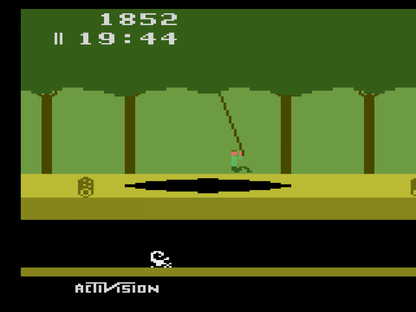 Pitfall! for Atari 2600 with classic jungle platforming and treasure-hunting theme gameplay