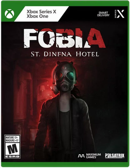 Fobia: St. Dinfna Hotel cover art for Xbox Series X (XSX) survival horror video game