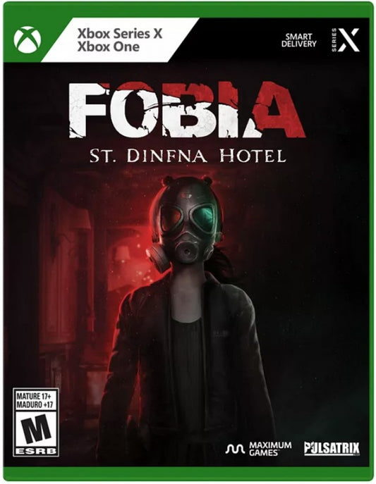 Fobia: St. Dinfna Hotel cover art for Xbox Series X (XSX) survival horror video game