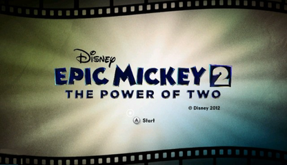 Disney Epic Mickey 2: The Power of Two title screen art for Nintendo Wii (Wii) video game