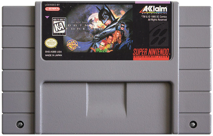 Batman Forever cartridge for Super Nintendo Entertainment System (SNES) retro video game