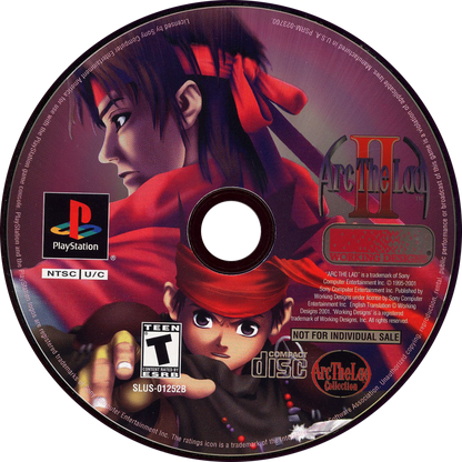 Arc the Lad PS1 tactical RPG strategy role playing game anime fantasy adventure turn based grid combat story driven campaign Working Designs style classic JRPG retro gaming PlayStation software video game title arc the lad ii