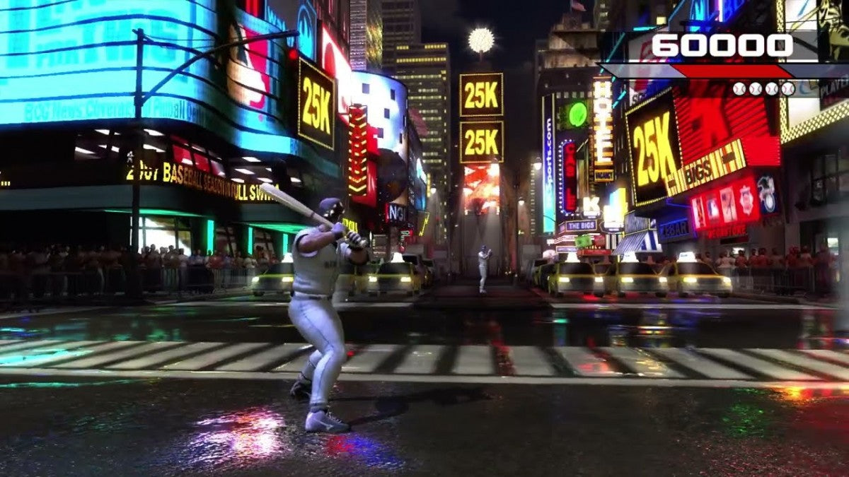 The Bigs Xbox 360 arcade style baseball game featuring over the top power hitting exaggerated player abilities MLB teams and athletes Home Run Pinball mode career mode fast paced gameplay and colorful stadium action by 2K Sports gameplay