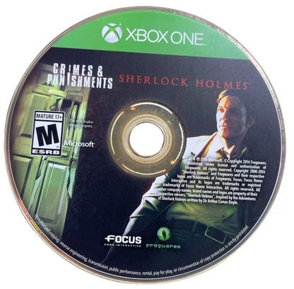 Sherlock Holmes: Crimes & Punishments – Xbox One (XONE) disc for detective adventure video game