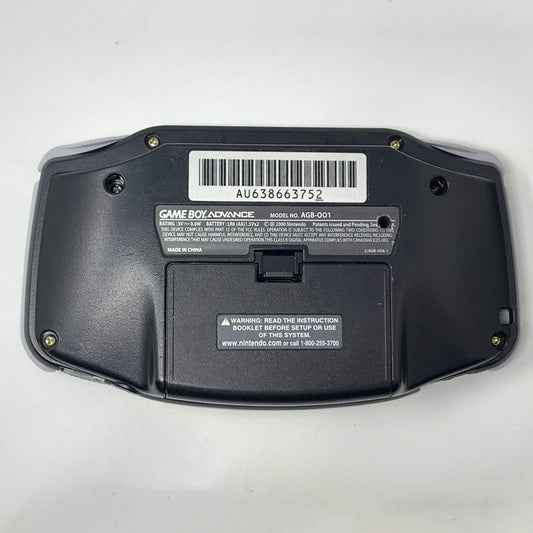 Game Boy Advance Black Console Nintendo Game Boy Advance handheld console in black color portable cartridge based gaming system with directional pad buttons retro gaming device back 
