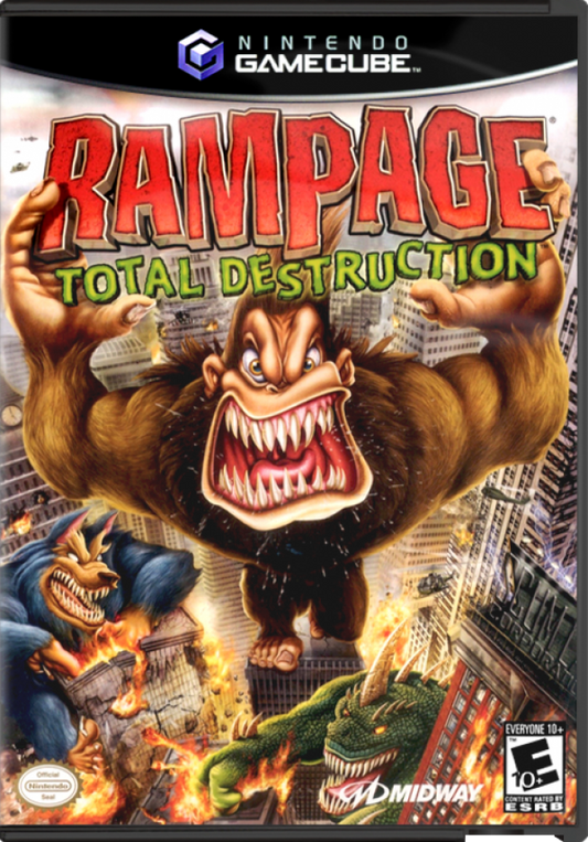 Rampage: Total Destruction cover art for GameCube (GC) video game