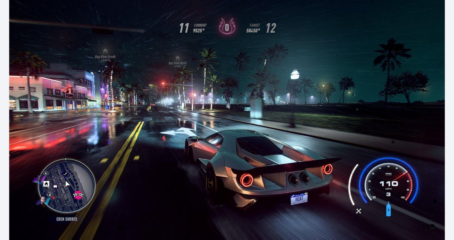 Need for Speed Heat for Xbox One, gameplay image for a street racing arcade driving action video game