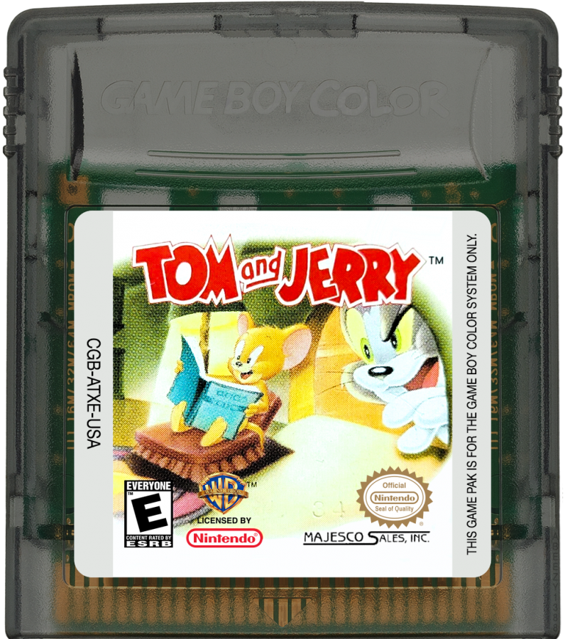 Game Boy Color Tom and Jerry action platformer game game cartridge