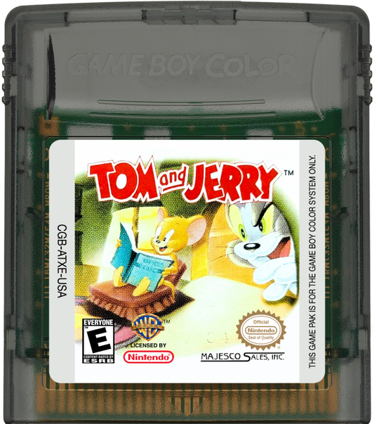 Game Boy Color Tom and Jerry action platformer game game cartridge