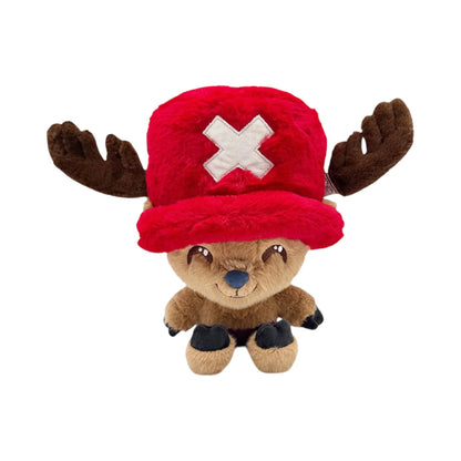 Tony Tony Chopper 9 Inch Plush collectible One Piece character plush featuring Tony Tony Chopper soft plush design adorable reindeer character styling 9 inch size detailed collectible appearance display item anime merchandise and pop culture gaming collectible appeal front side