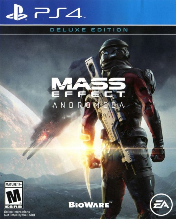 Mass Effect: Andromeda [Deluxe Edition] – PlayStation 4 (PS4) video game cover art, action role-playing game