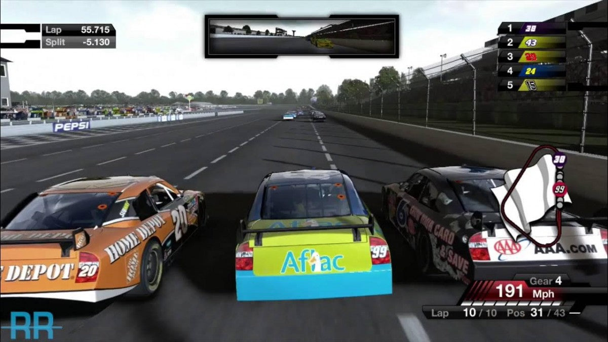 NASCAR 09 gameplay for PlayStation 3 (PS3) video game