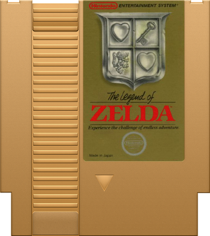 The Legend of Zelda Gold Cartridge for Nintendo Entertainment System (NES) retro video game