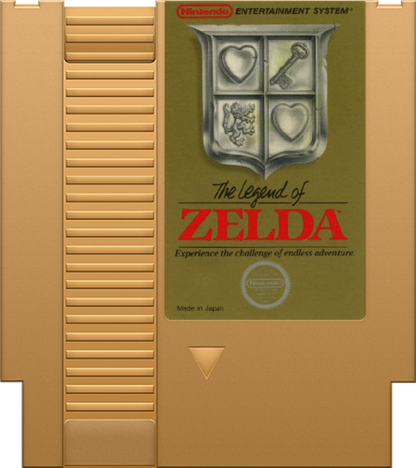 The Legend of Zelda Gold Cartridge for Nintendo Entertainment System (NES) retro video game