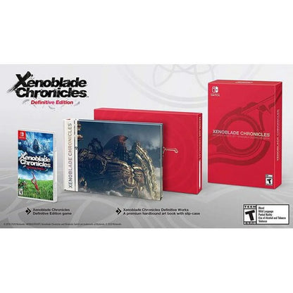 Xenoblade Chronicles Definitive Edition Work Set overview for Nintendo Switch RPG game