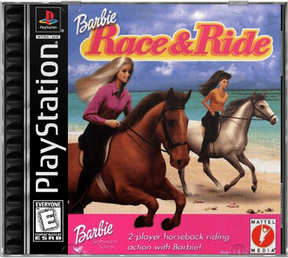 Barbie Race and Ride cover art for PlayStation 1 PS1 video game