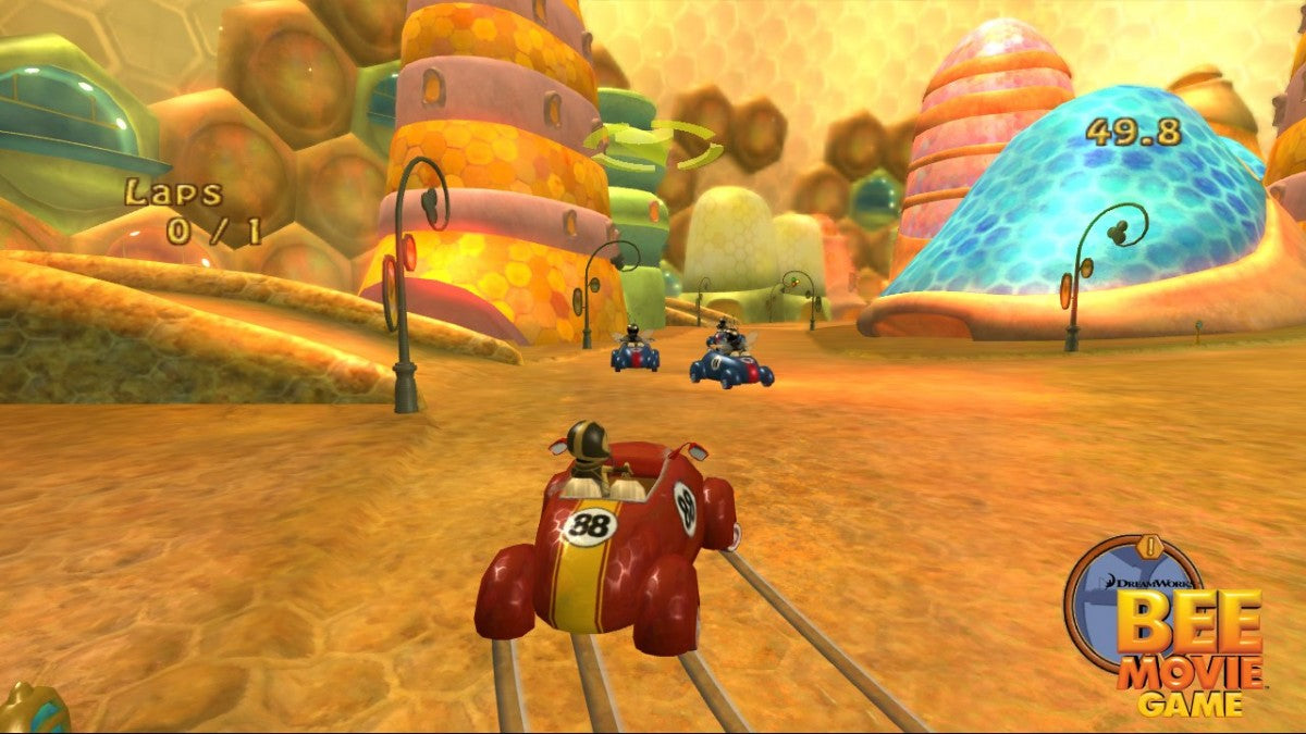 Bee Movie Game for PlayStation 2 with family-friendly adventure and movie-based theme gameplay
